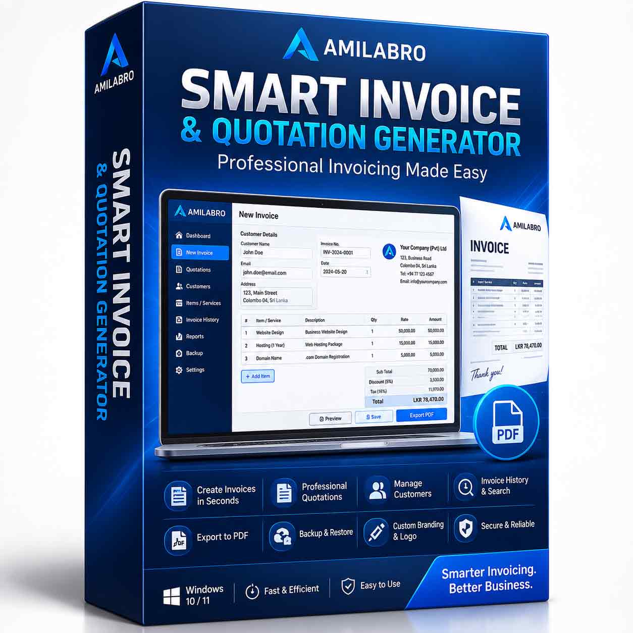 Smart Invoice & Quotation Generator